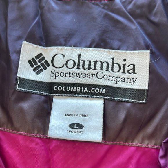 VINTAGE Women’s COLUMBIA size L Ombré - Super warm, down filled! GREAT CONDITION - Picture 4 of 10